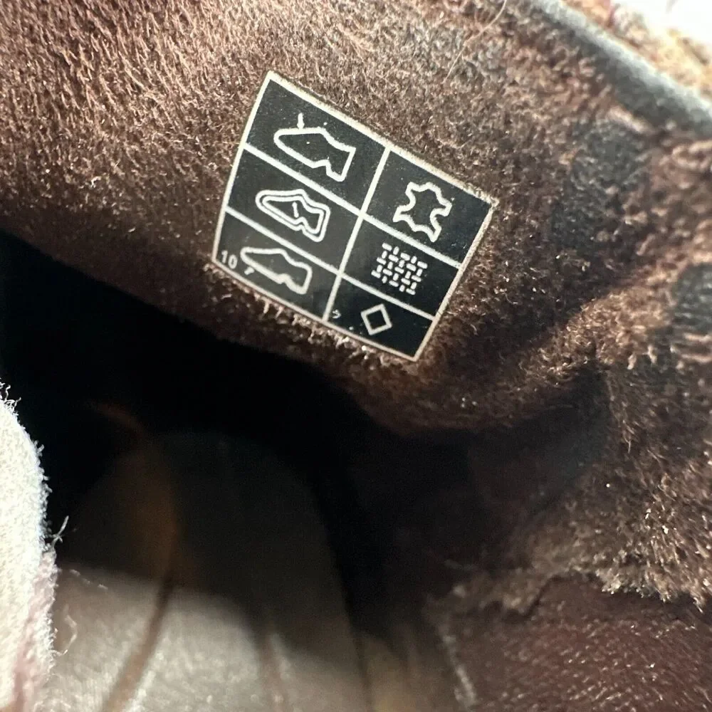 Keen Zurich Women's 9 Brown Leather Ankle Boot Pull On Side Zip Wedge Heel